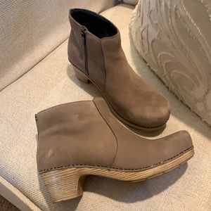 Dansko Suede Clog Bootie